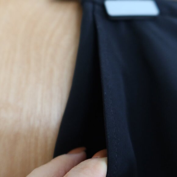 CHAIKEN classic black dress pants size 4 front pockets flat front - Picture 10 of 16